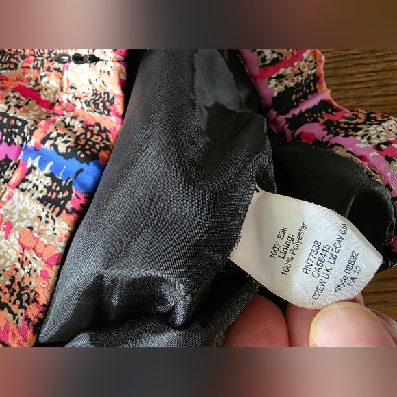 J.crew Collection NWOT Multicolor Plaid Women's Skirt 100% Silk 10 Pencil 98892 - Picture 4 of 8